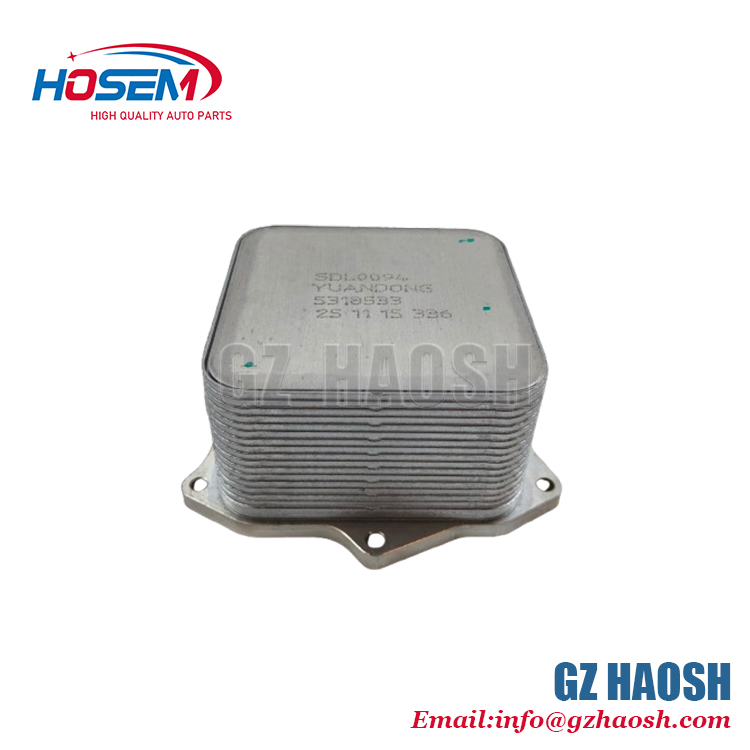 Truck Spare Parts Engine Oil Cooler Core 5318533 Suitable For Foton Cummins ISF2.8